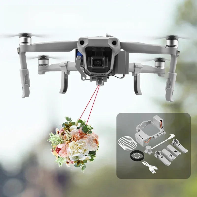 System Airdrop dla DJI Mavic Air 2/2S/3/2 Pro Zoom/Pro/FIMI przynęta na ryby obrączka prezent dostarcz życie Rescue zdalny miotacz — zdjęcie produktu 7