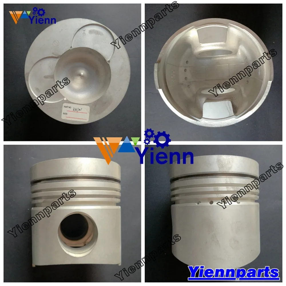 

HINO EK100 EK130T EK200 Piston 13216-1224 13211-2191 13216-1530 With Pin And Clips For HINO Trucks Diesel Engine Parts