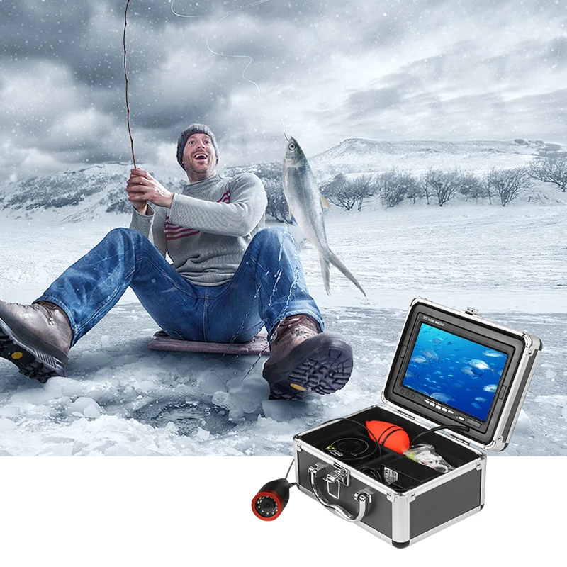 Underwater Fishing Video Camera HD 1280*720p Winter Fishing Camera 24pcs Light Video Recording Infrared Camera for Ice Fishing