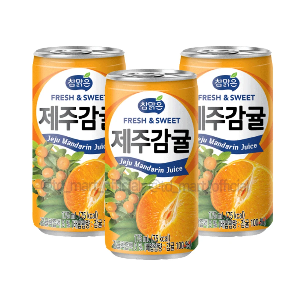 Chamalgeun Jeju Mandarín Frutas Enlatadas 175ml 90 Piezas