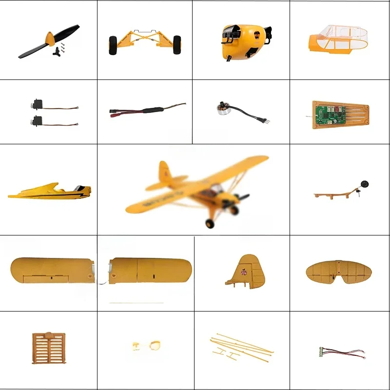 Park10 jouets nouvelle Version J3-CUB RC avion pièces de rechange planeur accessoires RC avion roues moteurs ailes de fuselage