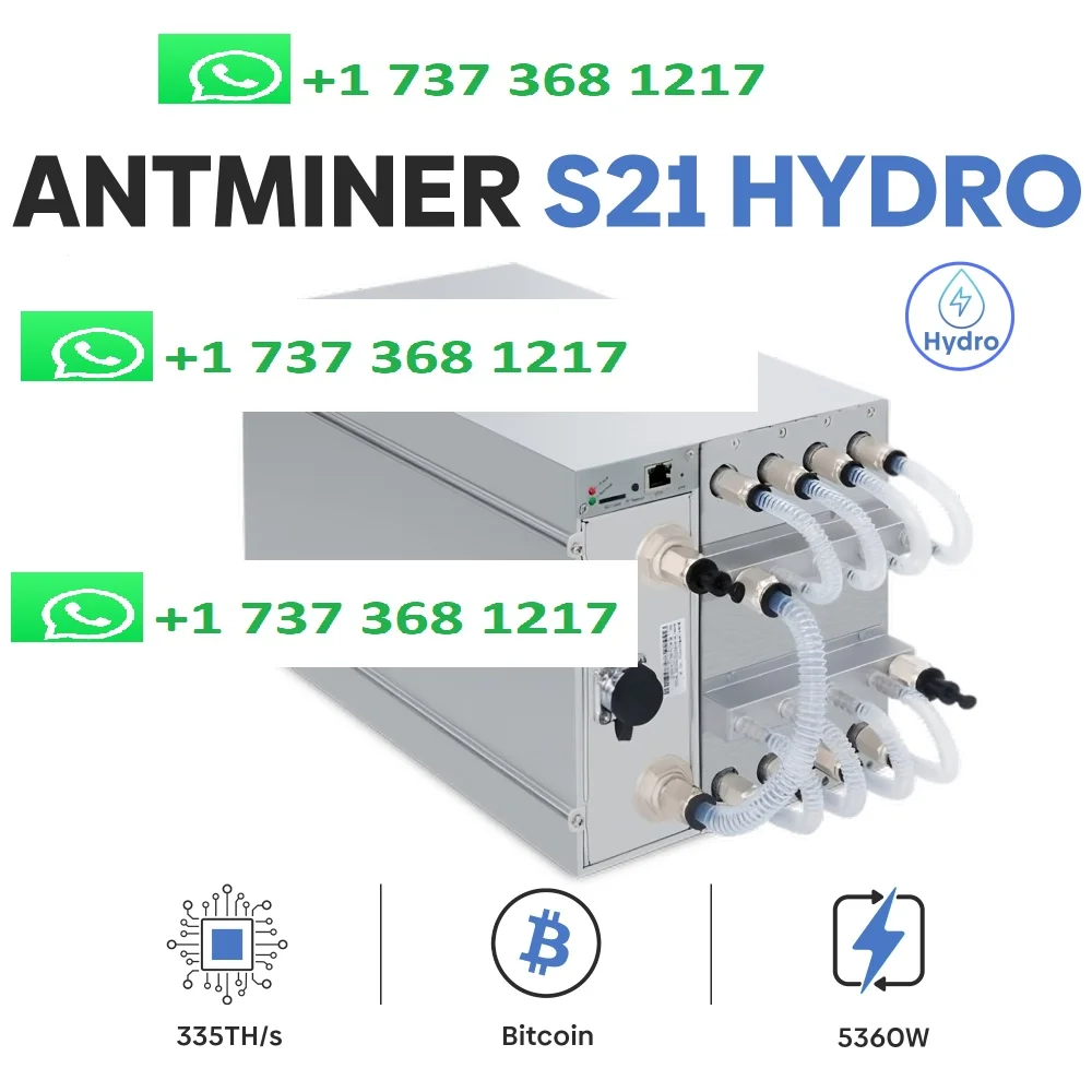 BUY 4 AND GET 2 FREE NEW Bitmain Antminer S21 Hyd Bitcoin Miner 335TH/s