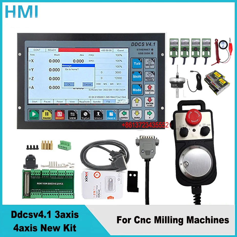 

HOT Ddcsv4.1 3/4axis New Kit Handwheel Mpg V6 3d Touch Probe Proximity Switch Sn04-n And Tool Set Block For Cnc Milling Machines