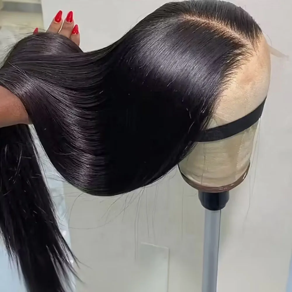 250% غلويليس شعر طبيعي مفرود الباروكات ارتداء والذهاب 7x5 13x6 Hd الدانتيل الباروكة الأمامية على التخليص بيع 30 بوصة مستقيم الدانتيل شعر مستعار أمامي #5