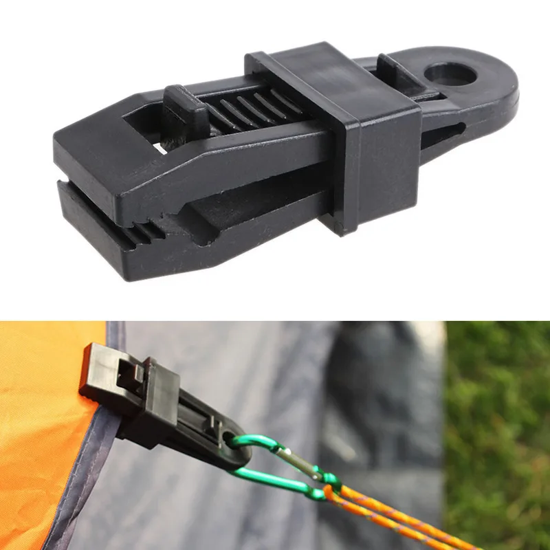 10pcs Heavy-Duty Tent Clip, Suitable for Fixing Waterproof Cloth and Sunshade During Outdoor Camping and Exploration