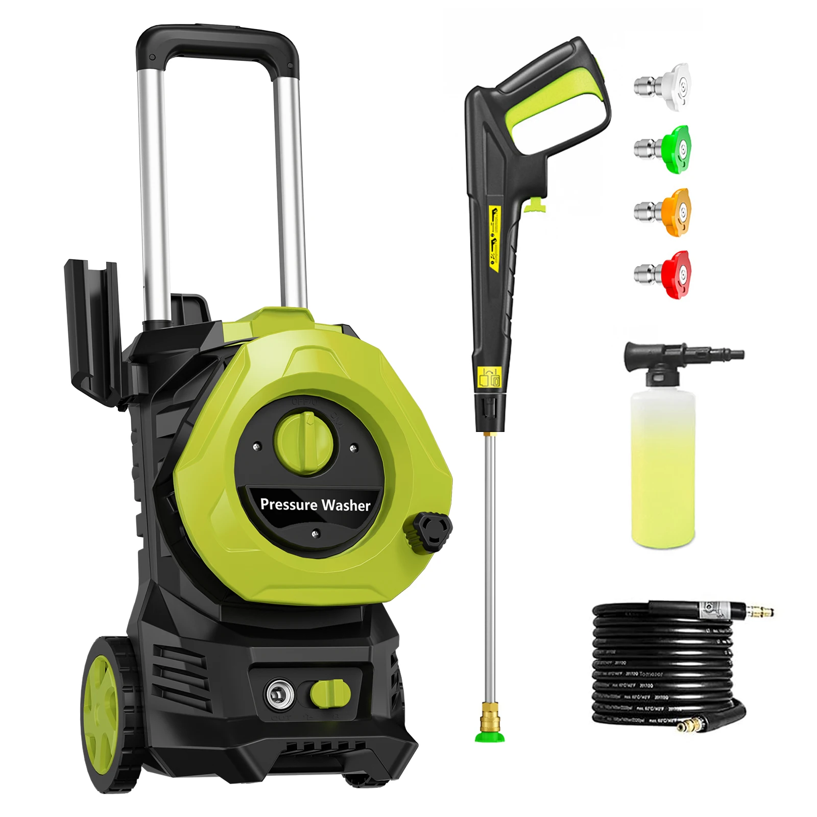 

Electric Pressure Washer 4800PSI-Max 2.9GPM Power Washer with 25 Feet Hose,16.4 Feet Power Cord, Car Wash Machine