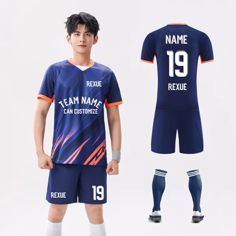 

Men's Football Jersey 25/26 Men's Soccer Professional DIY Uniform Personalized Name Number School College Team Club Kit