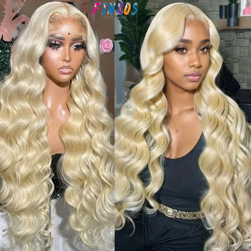 

lace front human hair 100% wig 613 honey blonde HD Transparent body wave Preplucked Remy brazilian wigs on sale for women