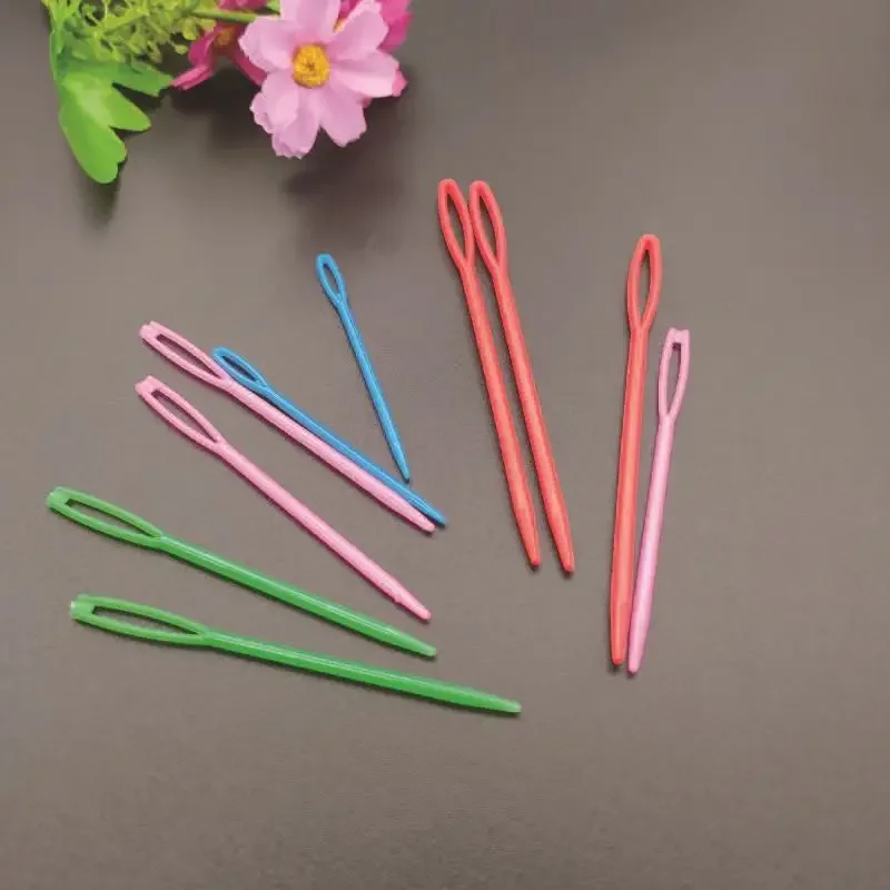 Aiguille à coudre en plastique pour pull, outil de tricot, bricolage, aiguille à coudre en laine, point de croix, aiguille en plastique