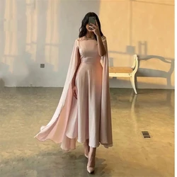 CustomizedProm Dress Square Neckline Women 2023 New Fashion Long Sleeve Evening Gowns Formal occasion dresses فساتين للحفلات الر