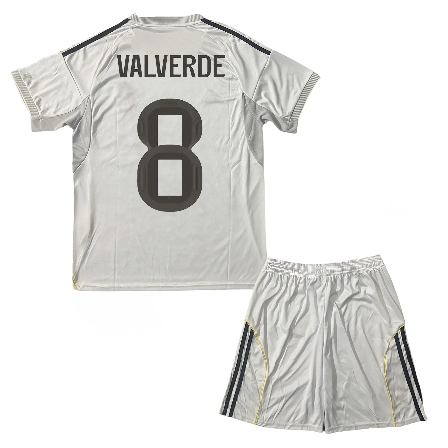 

25-26 Mens/Kids New Activewear MCF Soccer #8 Valverde Jerseys Fashion Sports T-Shirt White