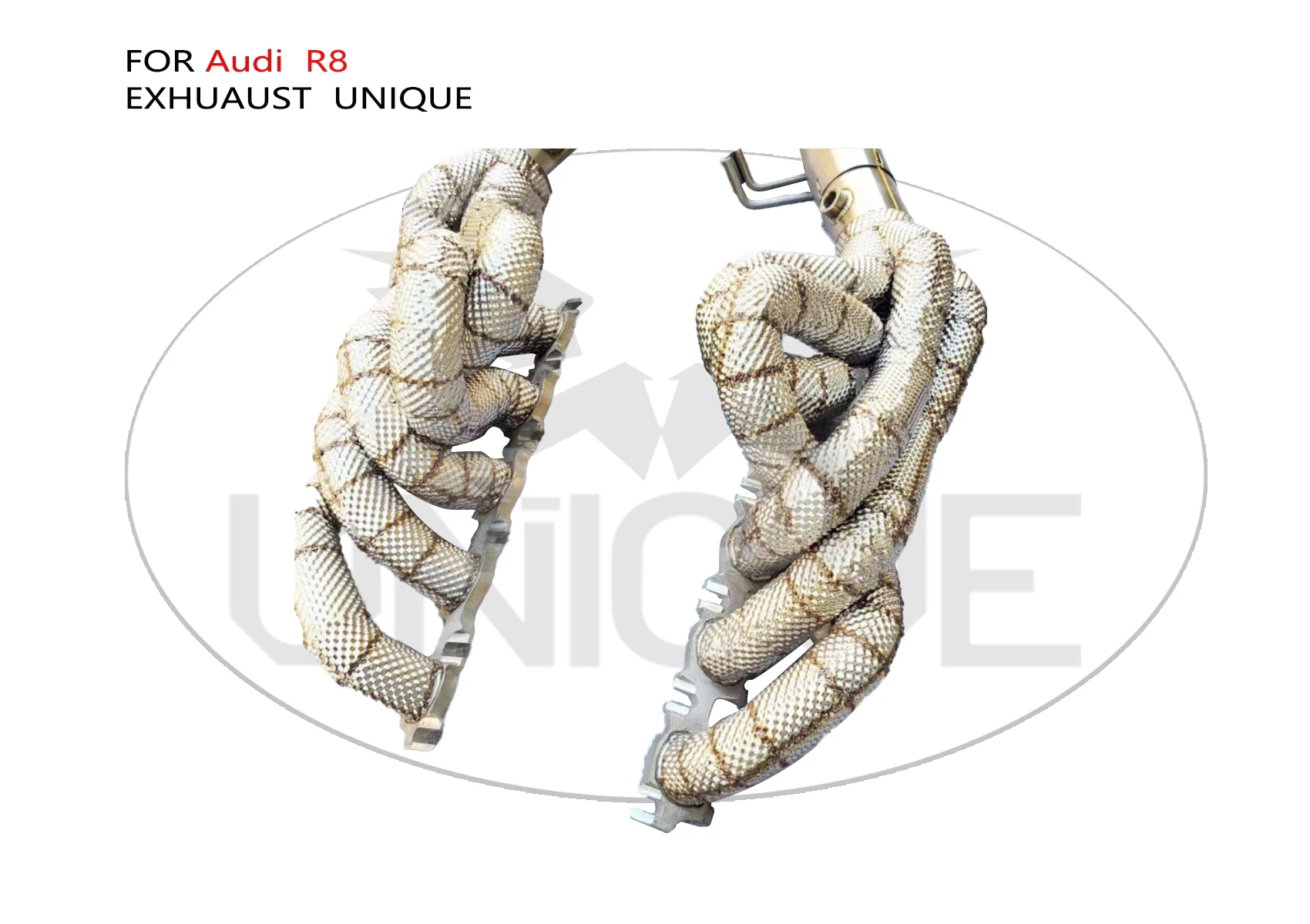 UNIQUE Exhaust System Performance Manifold for Audi R8 V10 5.2L Stainless Steel 304 Material Unleash Horsepower Auto Header