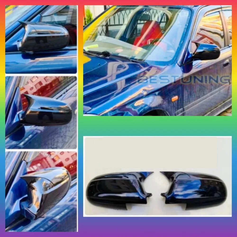 Mirror cover for Honda Civic 6th GTh 1996 2000 accessory glossy black BATMAN case car accessories exterior parts