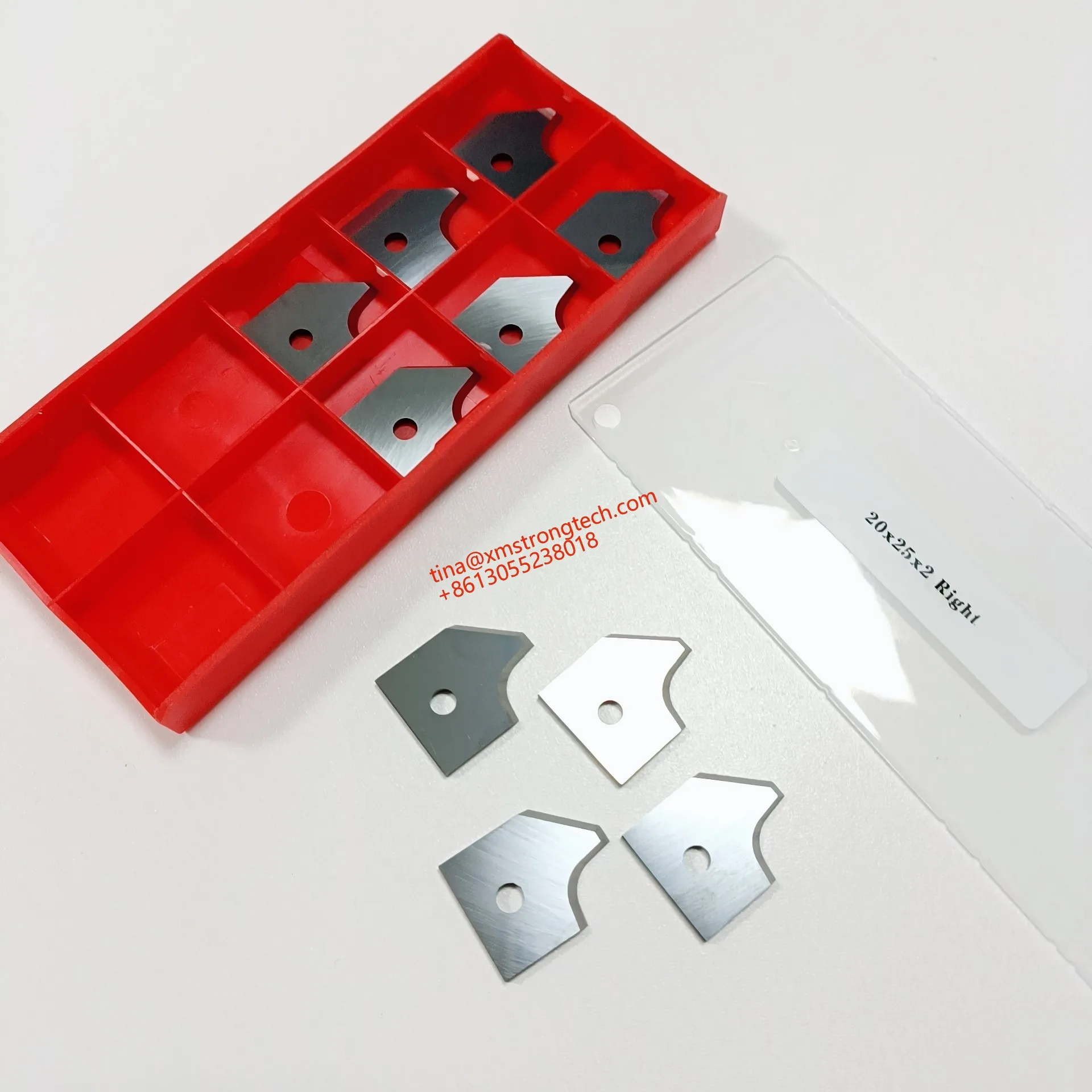 LIVTER Customized Carbide Blade Knife 20x25x2 Right and Left