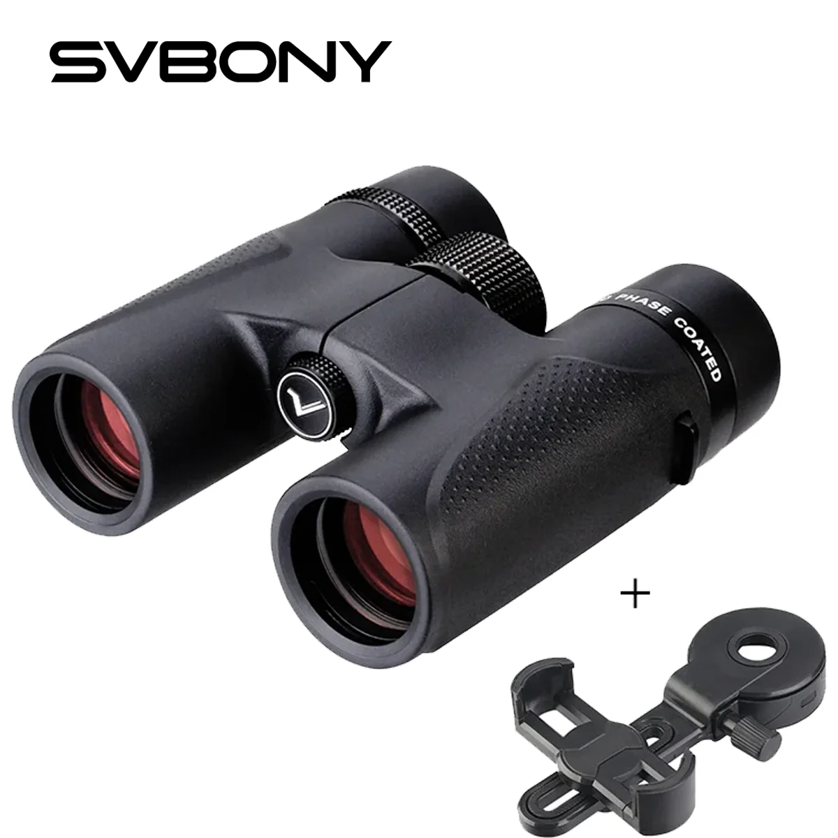 

SVBONY SV202 8X32/8x42/10X50/10x42 ED long range Binoculars + Adapter for Bird Watching,Stargazing,camping,travel,astronomy