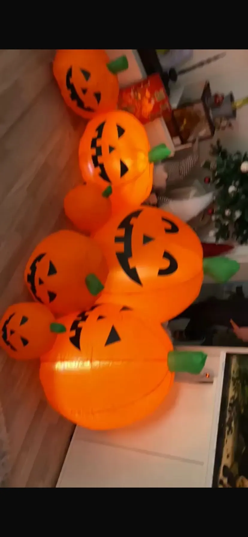 230cm 7pcs Inflatable Halloween Pumpkin Outdoor Garden Decoration Blowing Up Toys with LED Lights Christmas Gift Halloween Decor photo review