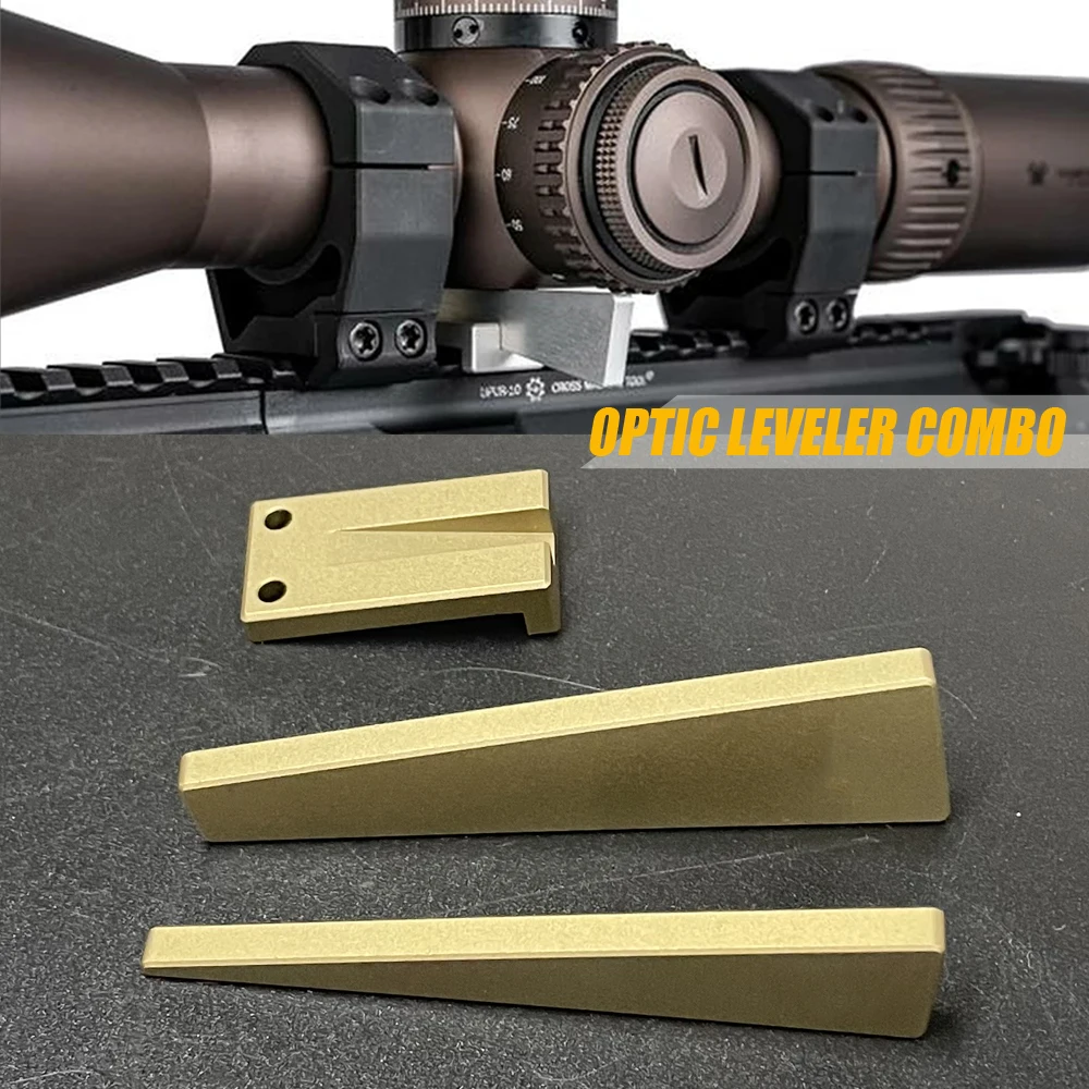 Kit de herramientas Combo de nivelador óptico de Metal de 3 piezas para Mira de Rifle, ajuste fino, ajuste óptico de aluminio, miras de nivelación