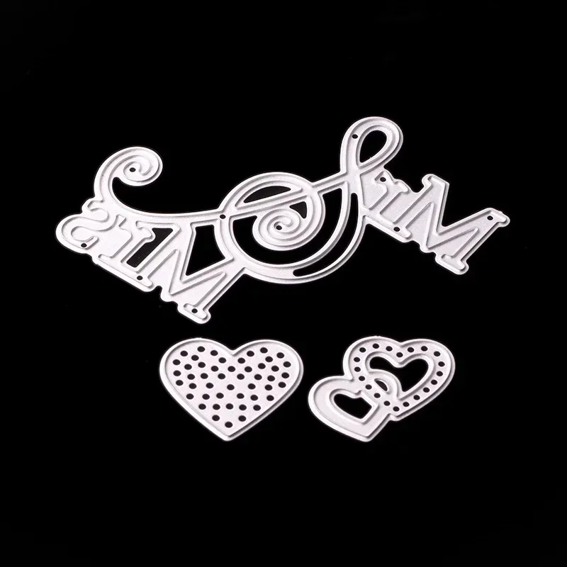 Mr Mrs – matrices de découpe, pochoirs pour Album Scrapbook, carte en papier, gaufrage, artisanat de bricolage