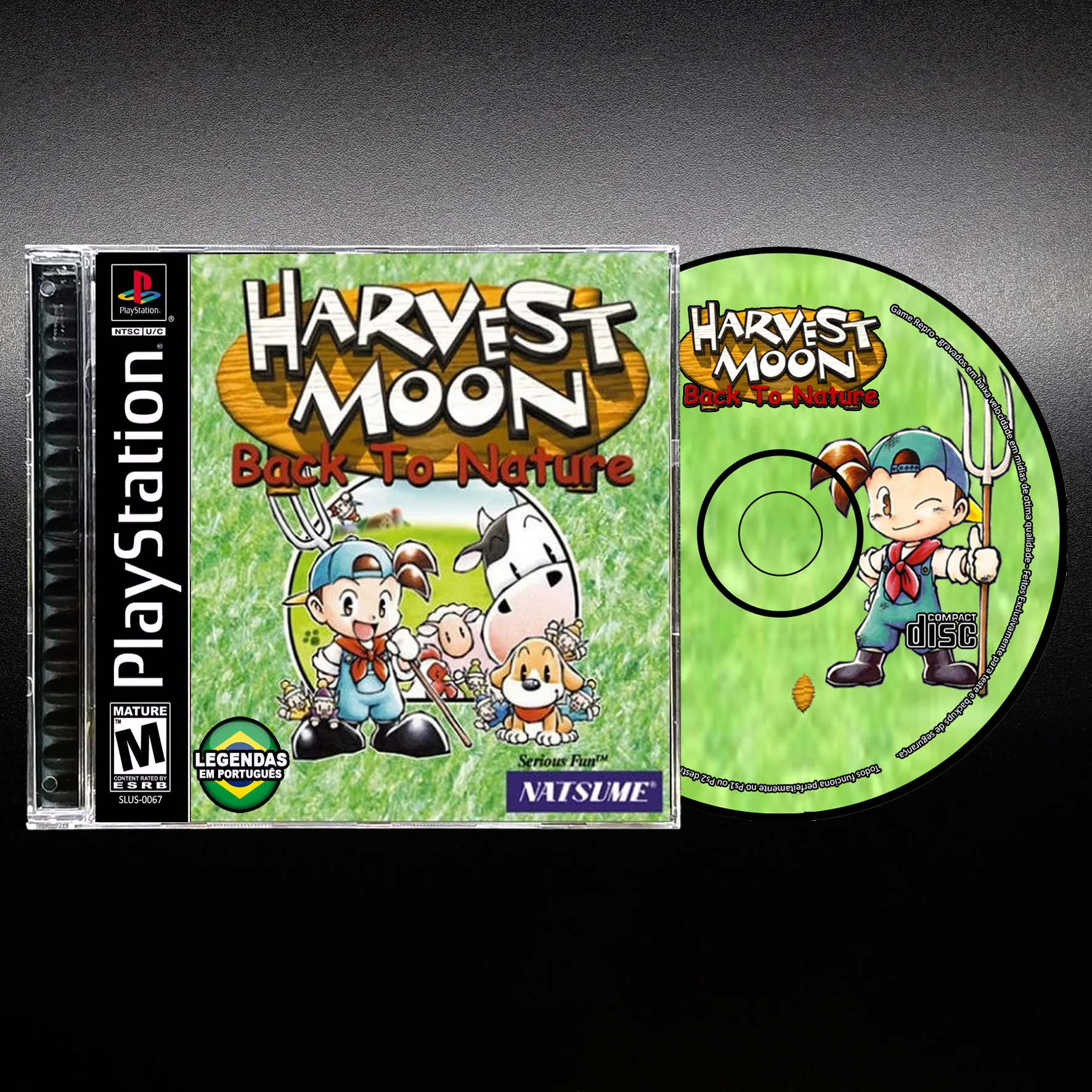 Harvest Moon - Back to Nature - Retro Game Ps1 / Psx / Play 1 Reproduction Playstation1