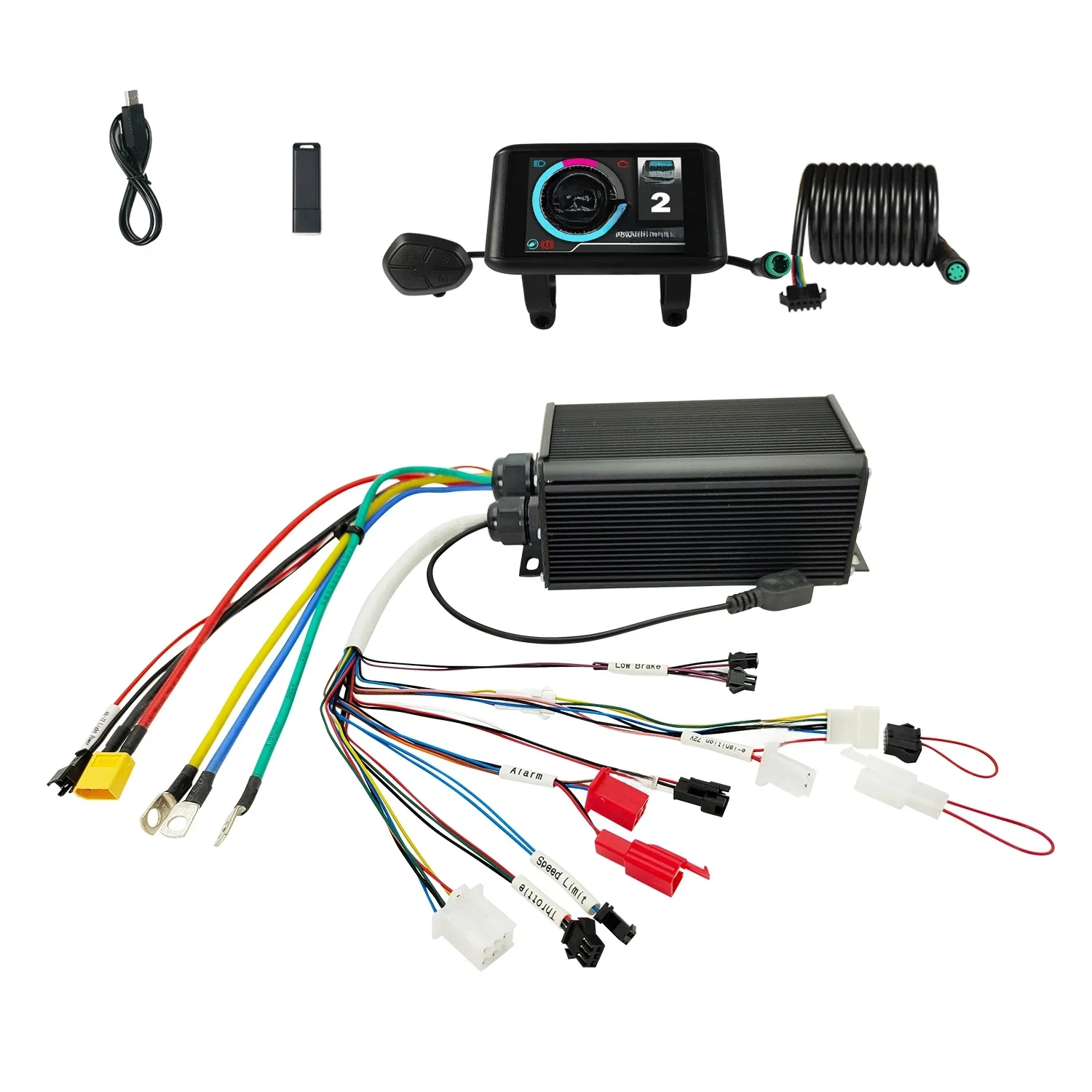 AliExpress NONE Sabvoton MQCON SVMC7245 UKC1 Display 48V 60V 72V 500W 1KW 45A 60KMH Electric Bike Scooter Bldc Motor Controller