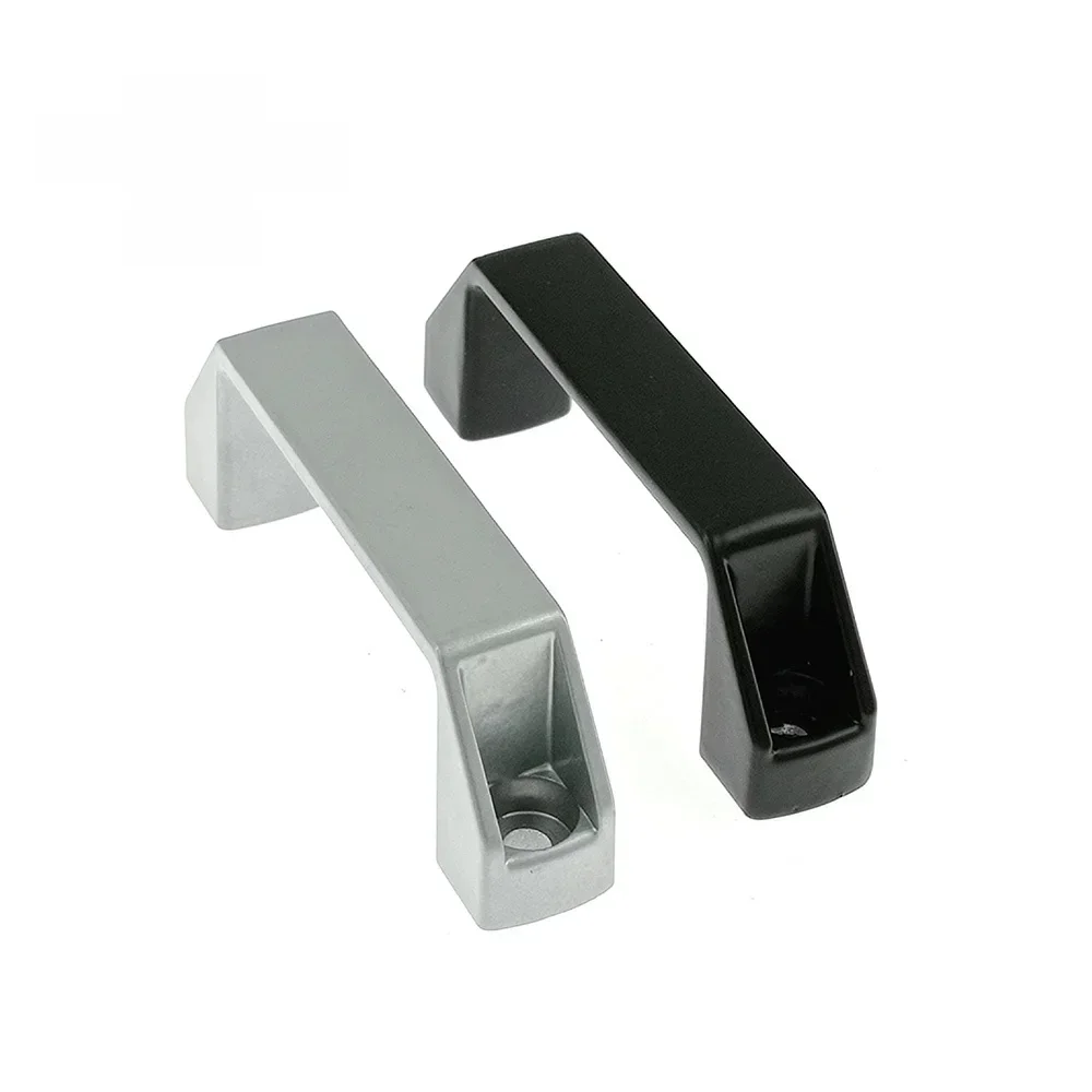 Aluminiowe uchwyty do szafek czarny srebrny stop nylon 90mm 120mm 180mm akcesoria do drzwi DIY części drukarki 3D do profilu aluminiowego — zdjęcie 2