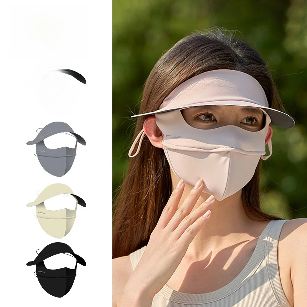 AliExpress WRELS UV Protection Face Mask Reusable Breathable UPF 50+ Women Summer Face Covering Eye Protection Sunscreen Anti UV Full Mask