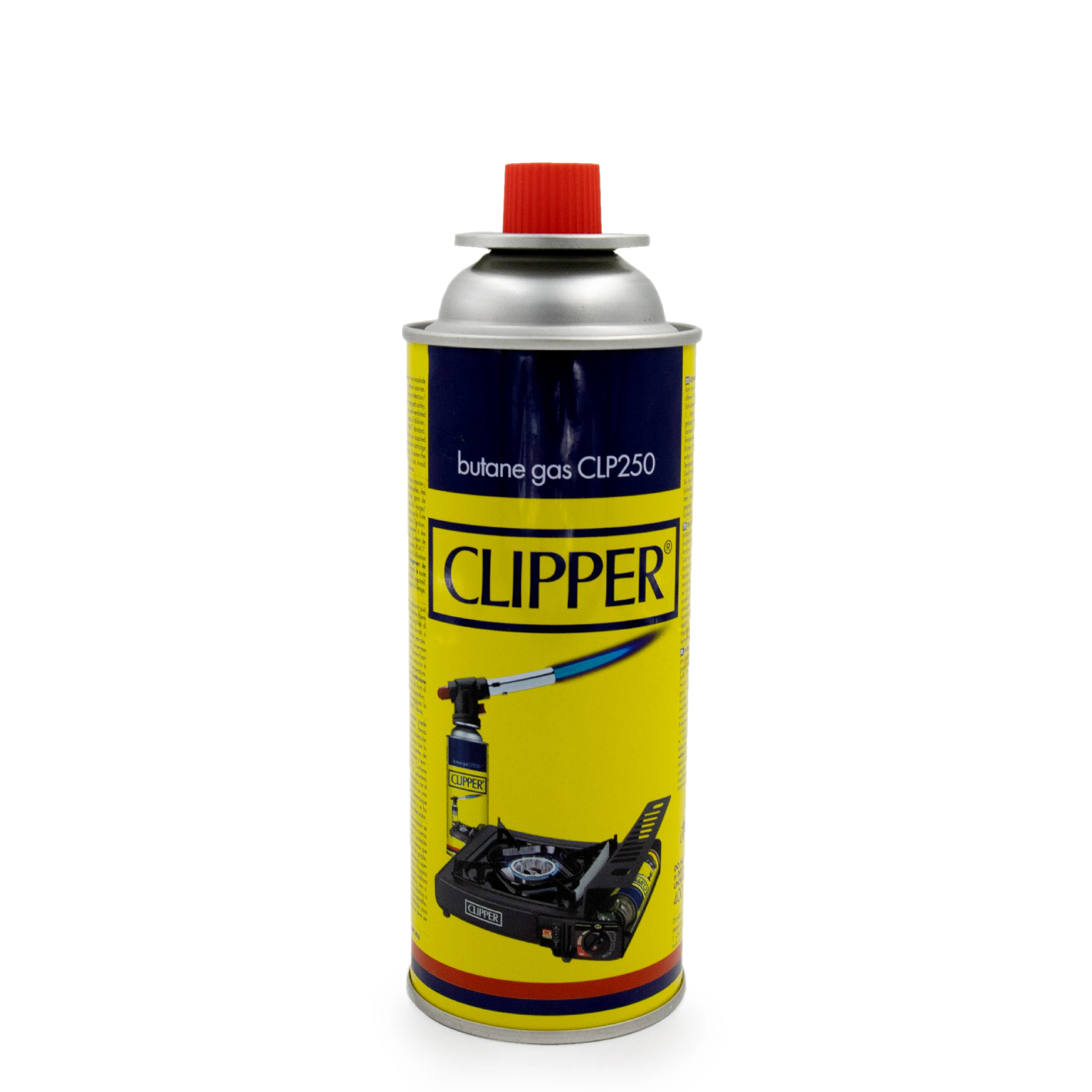 Clipper 400 ml Butan-Gaskartuschen für Öfen und Brenner, kompatibel mit den meisten Campingöfen