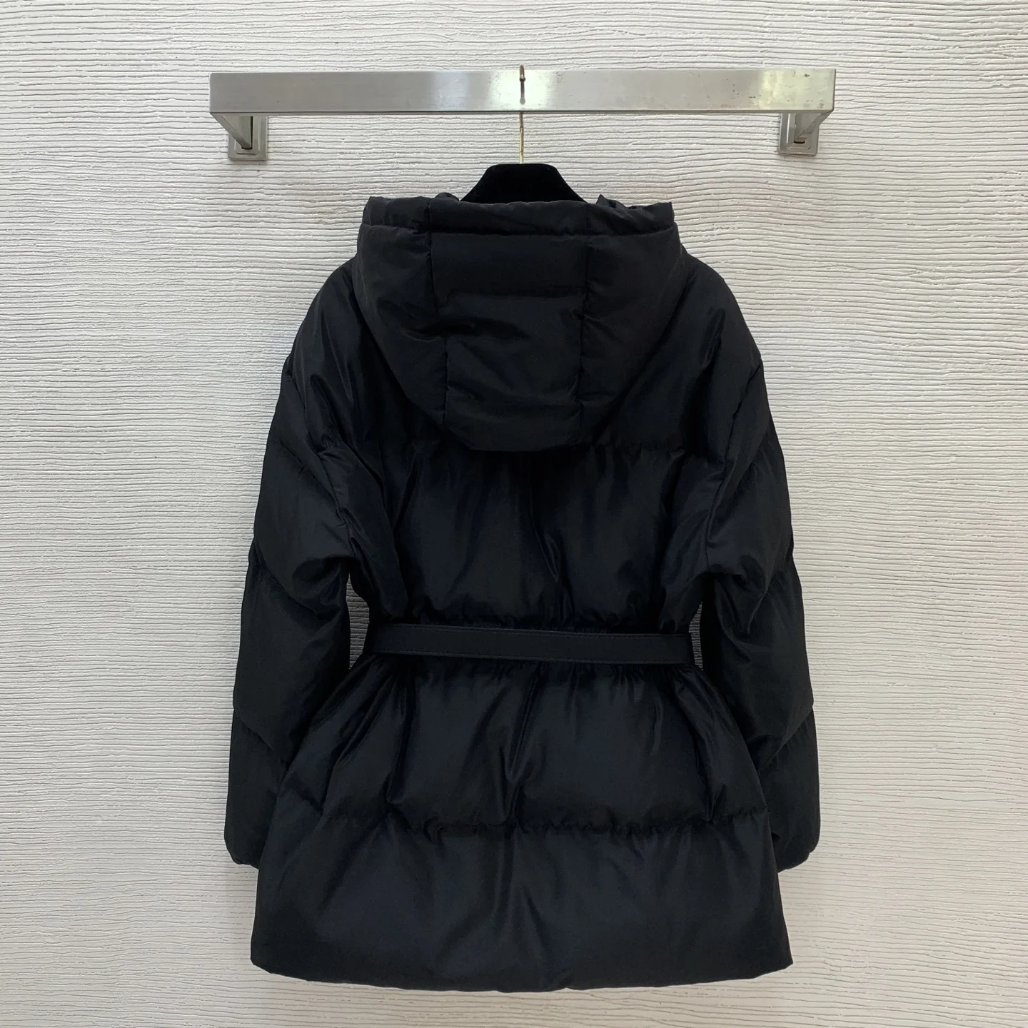 

25 Autumn/Winter New Women's High Collar Hoodie Solid Color Thickened with Strap Style Jacket
