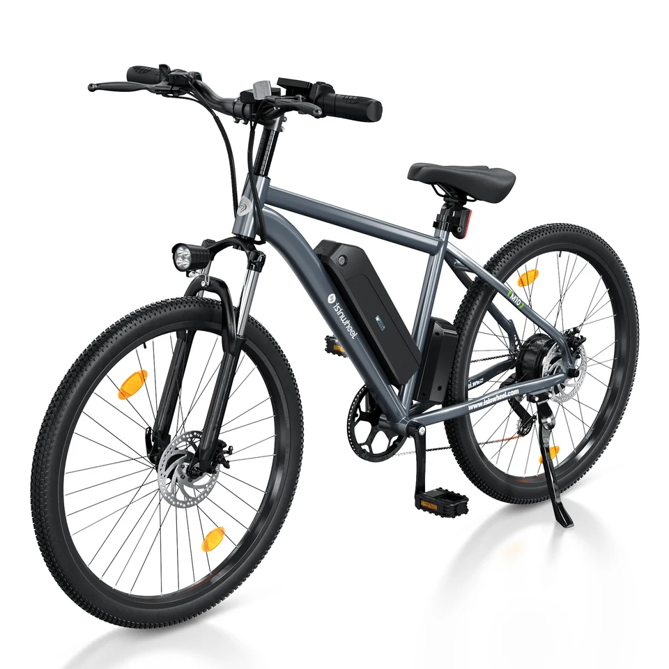 Isinwheel M10 adult E-bike 500W 36V10.4Ah battery commute Electric Bike,26-inch Fat Tire E-Mountain bike image 1