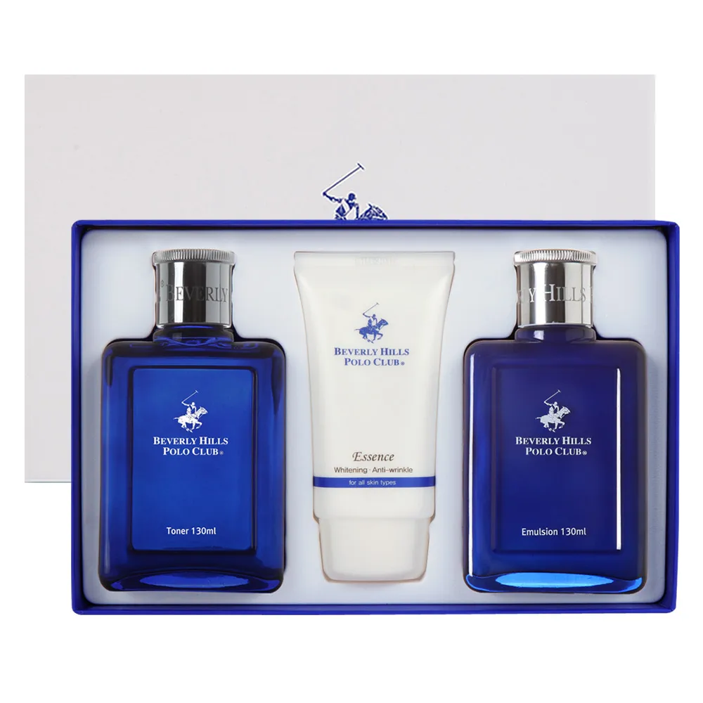 Beverly Hills Polo Club Blue Omme Skin + Lotion + Essences 1 Set Men's Toner Emulsion All-in-One