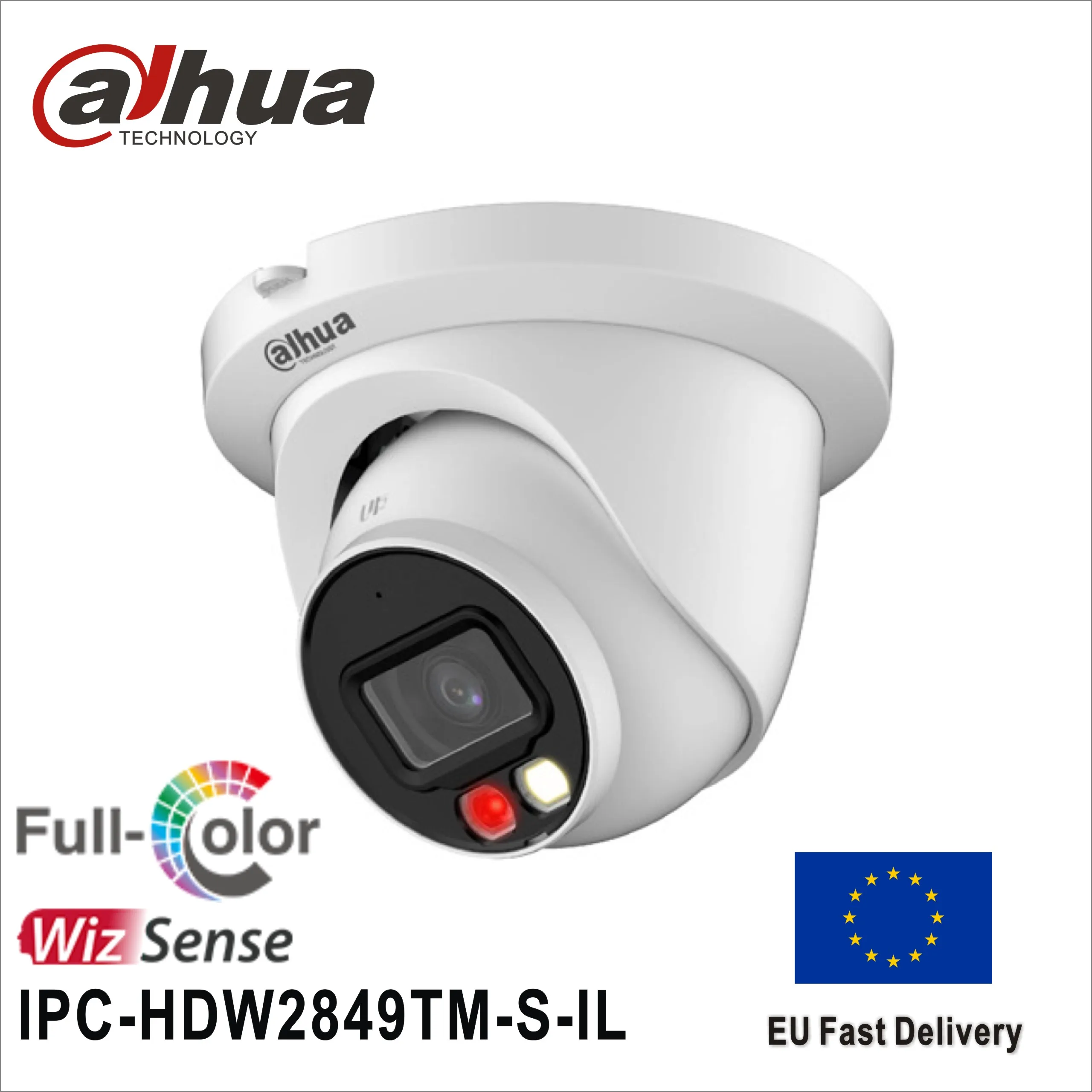 DH IPC-HDW2849TM-S-IL 8MP ip camera Smart Dual Light WizSense Eyeball Supports SD card built in MIC Network Camera