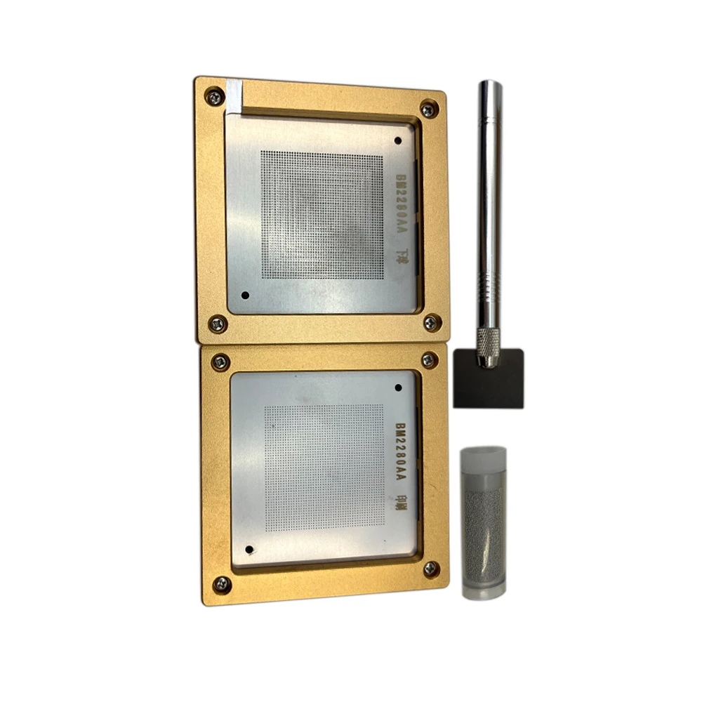 Antminer BM2280AA Chip Blechwerkzeug mit Schablone Blechplatte der E9 Pro Hash Board ASIC Chip