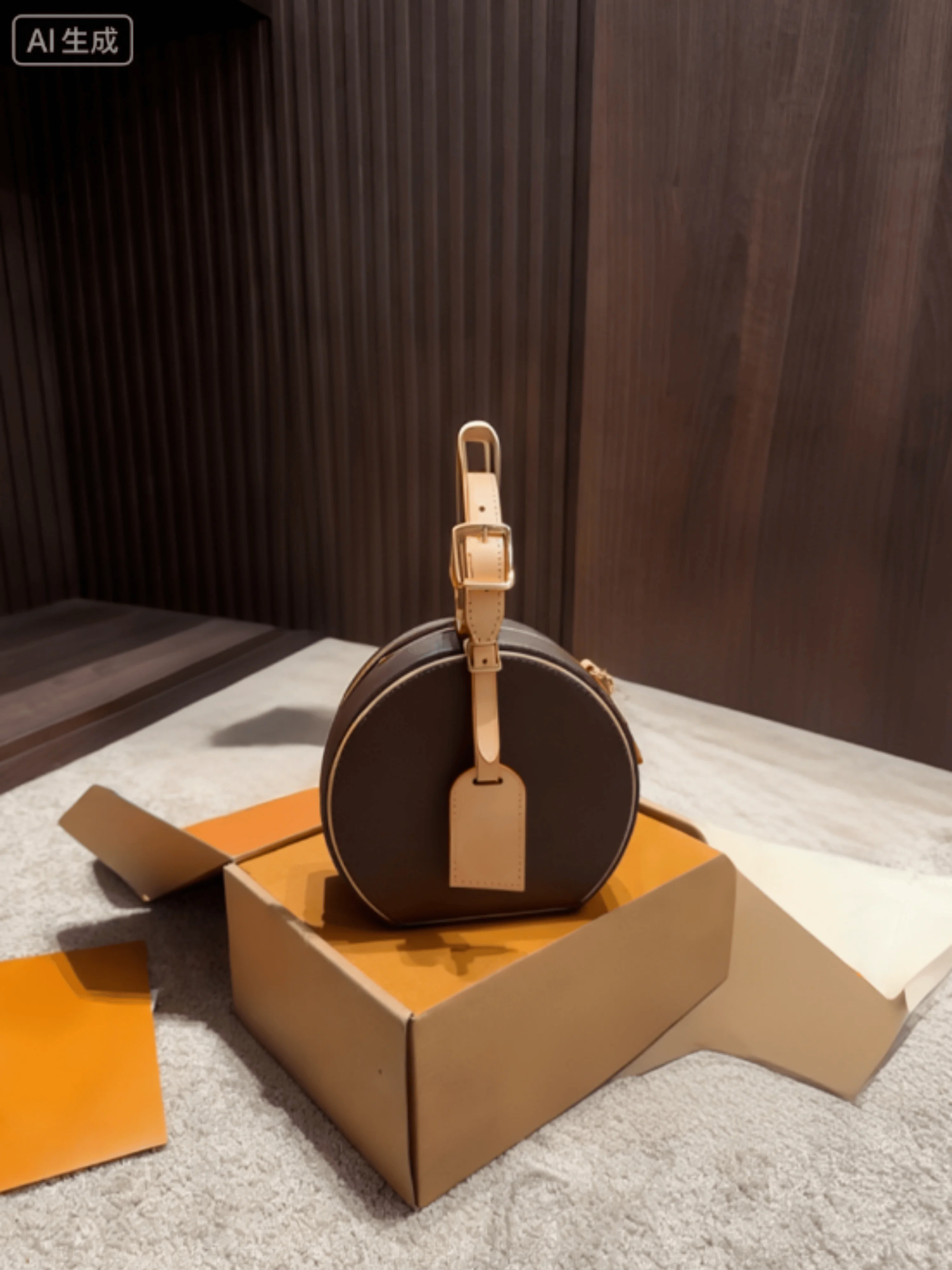 

2025 женская жесткая круглая сумка для пирога, новая маленькая универсальная ретро-модная парусиновая контрастная простая повседневная женская сумка 27*15 см