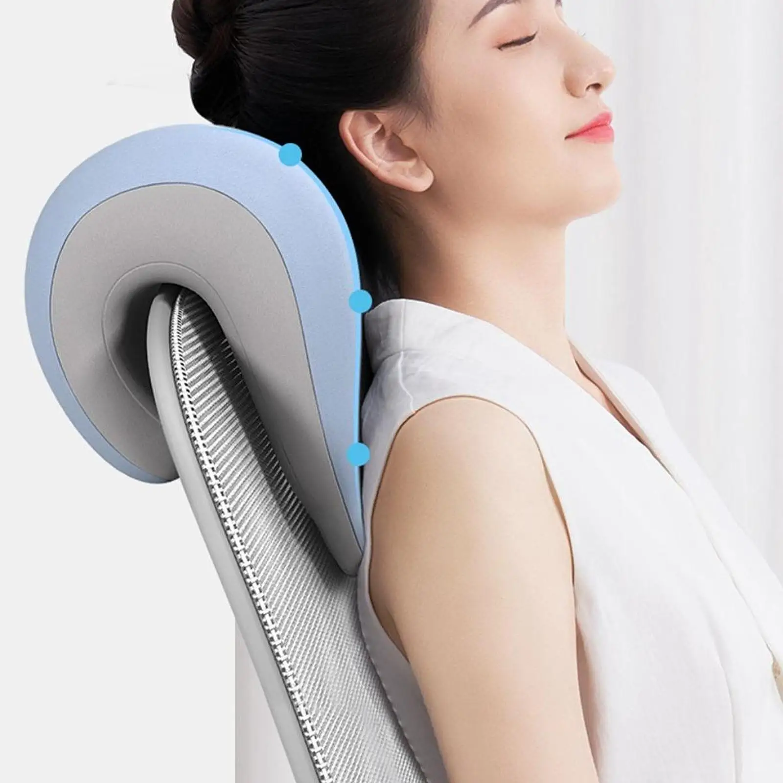 Silla de oficina, reposacabezas para siesta, silla de ordenador, silla con reposacabezas elevada, almohada para el cuello, descanso supino, almohada para dormir, memoria cómoda