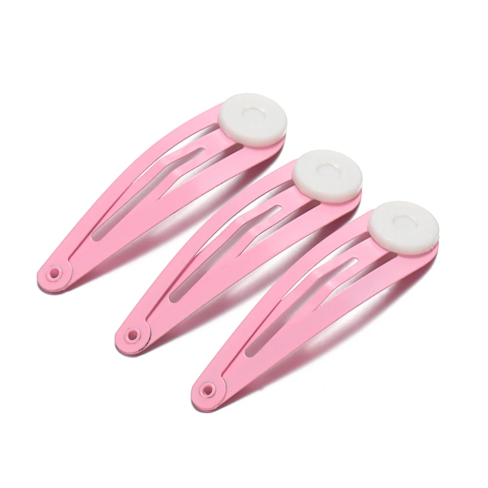 20Pcs Colorful Hairclip Base 45mm Hairpins for Diy Jewelry Making Girls Hair Clip Setting Diy Bow Flower Headwear Findings