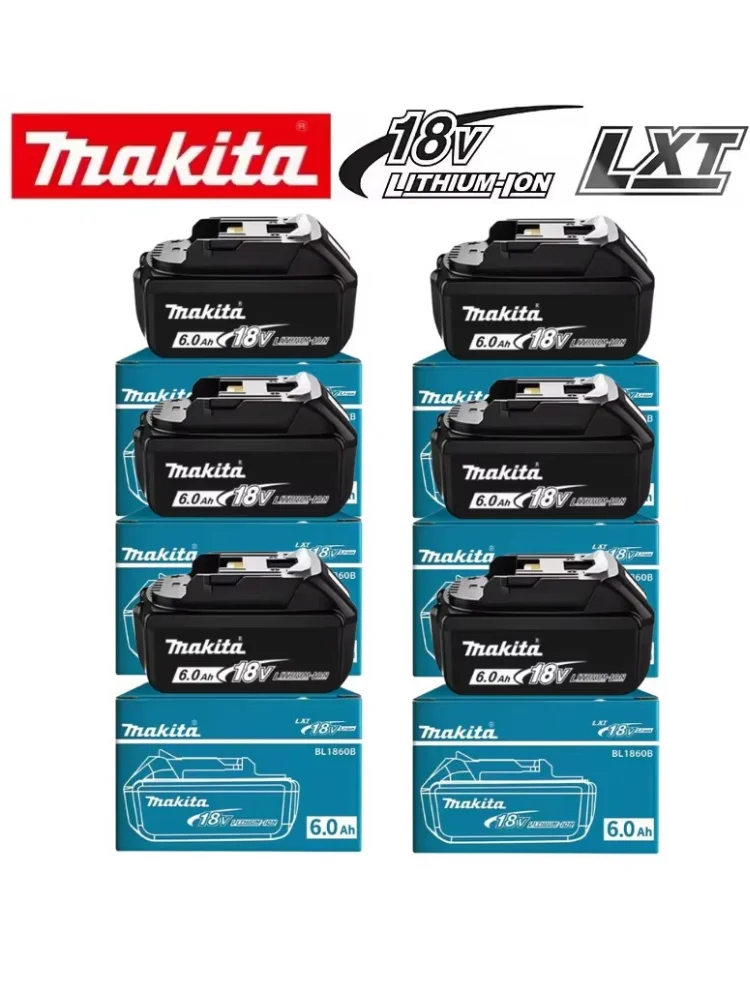 Der originale Makita BL1860 18V 6AH Akku für Elektrowerkzeuge, Li-Ionen-Ersatzakku LXT BL1850 BL1840 für 18V-Schrauber mit BMS TPCELL 18V.