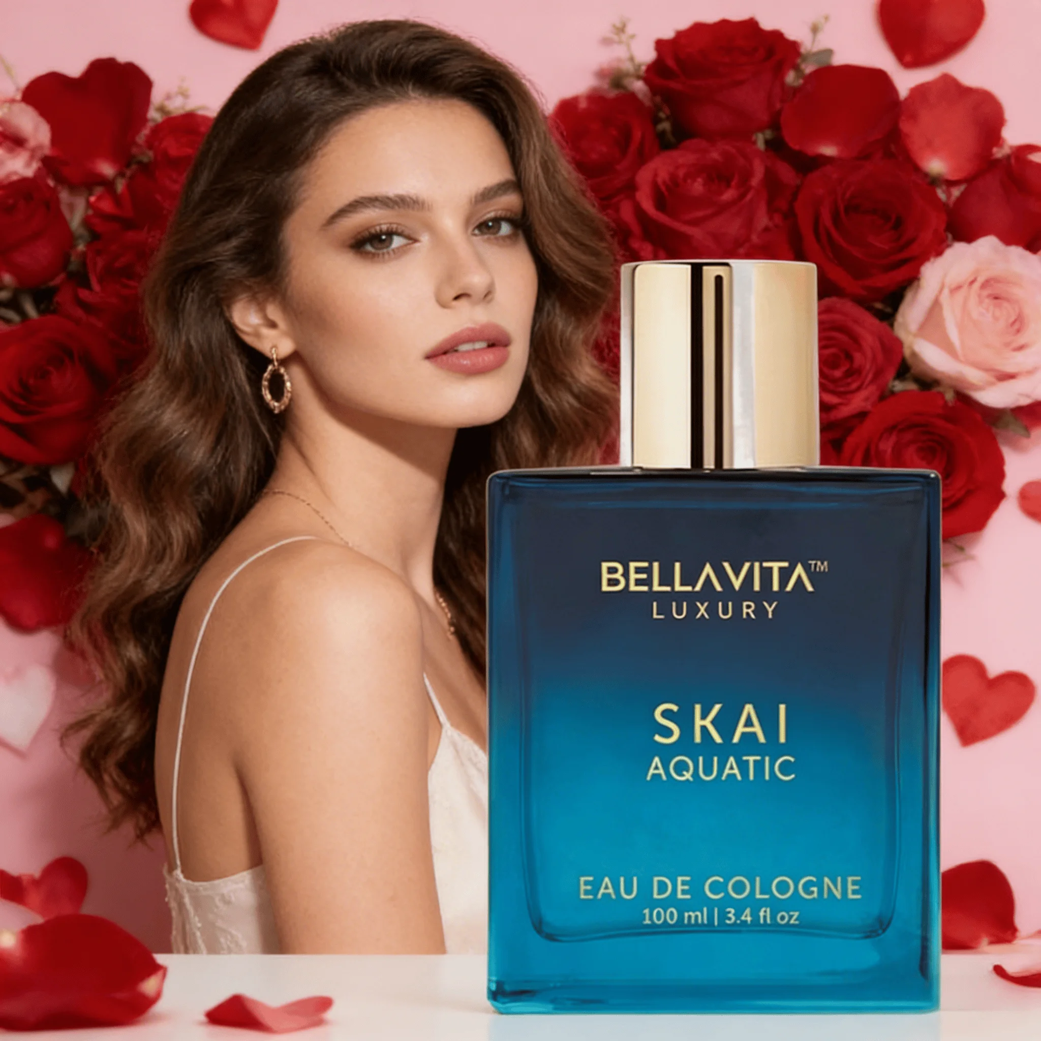 

BellaVita Skai Aquatic Eau De Parfum (EDP) | Бергамот, амбра и ветивер | Древесно-мускусный аромат | Долговечный | Без жестокости к животным