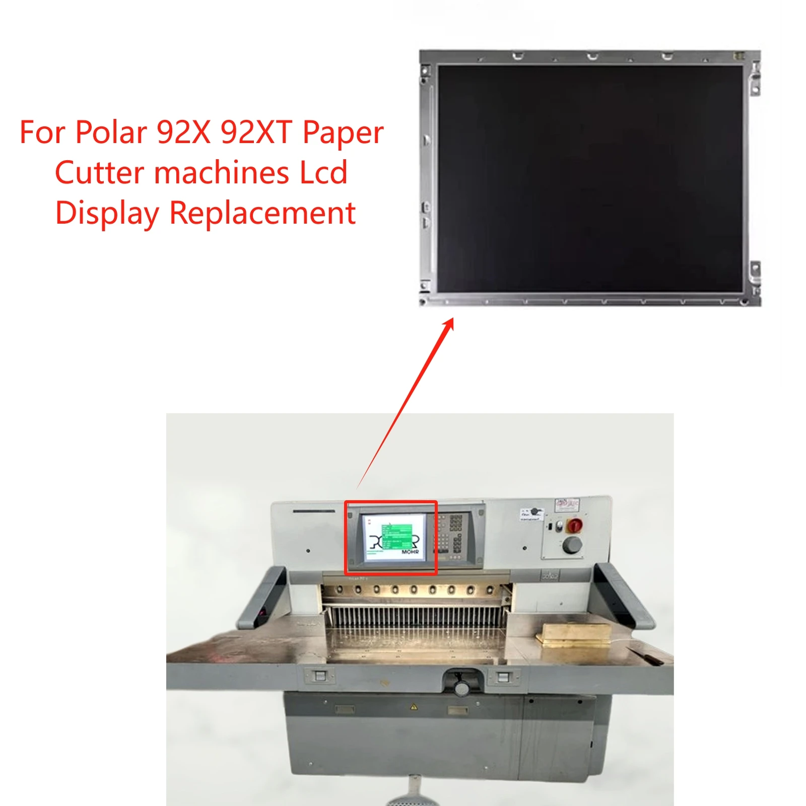 New original 15inch LCD Display for Polar 92X 92XT Paper Cutter machines Lcd replacement