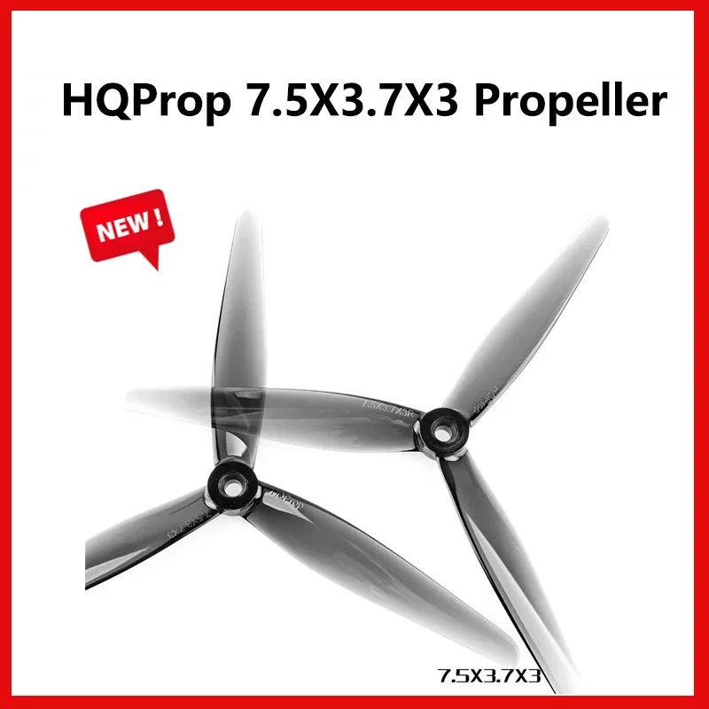 

HQProp 7.5X3.7X3 Propeller 7.5Inch 3 blade 5mm DIY Shaft Racing Poly RC FPV Freestyle 7inch Long Range Drones Part