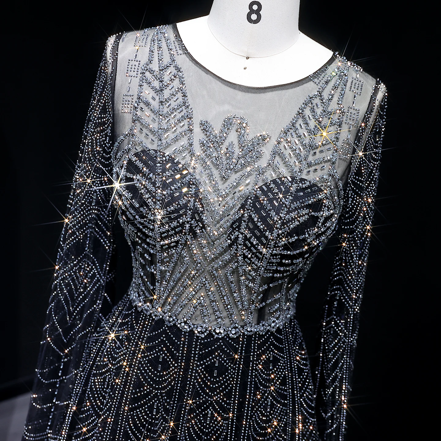 Sharon Said robe de soirée élégante rose cristal avec manches Cape complexe bleu arabe Weddig robes de soirée formelles SS030 personnalisé