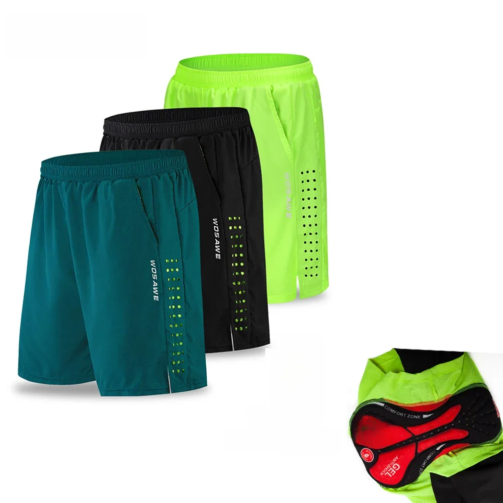 AliExpress WOSAWE MTB Shorts Quick Dry Breathable Loose Shorts Mountain Bike Men's Shorts 5D Gel Pad Outdoor Running Riding Cycling Pants