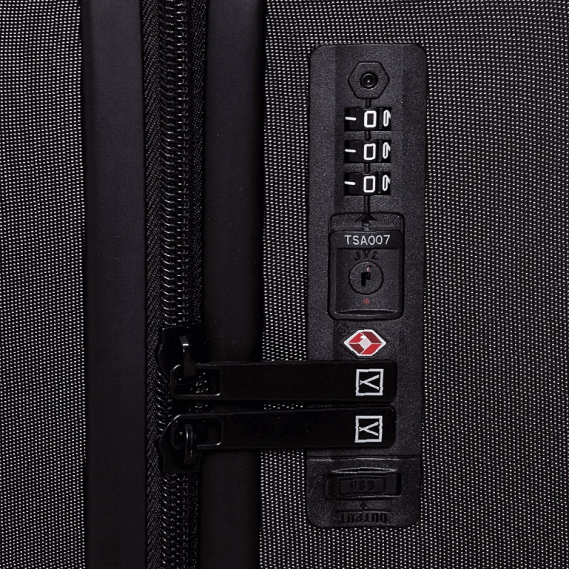 NUMADA - Maleta de Viaje Cabina PC + ABS (56x37,5x22cm) PackPro T40 con Cierre TSA y Carga USB. Maleta de Mano Rígida con 4 Ruedas 360, Extra de