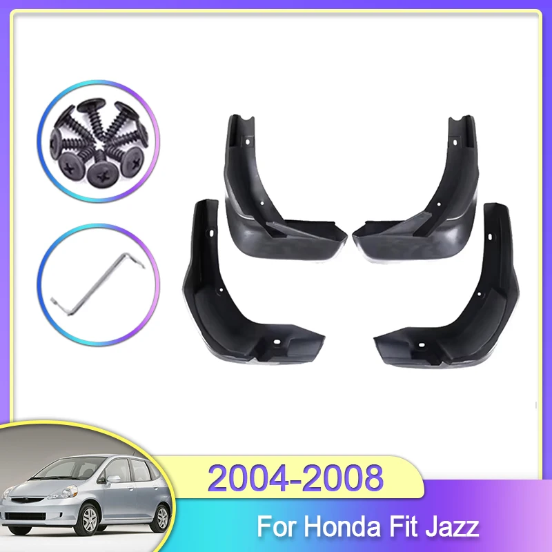 

Mud Flaps For Honda Fit Jazz 2004 2005 2006 2007 2008 Hatchback Mudguards Special Guard Splash Auto Accessories Anti-splash ABS