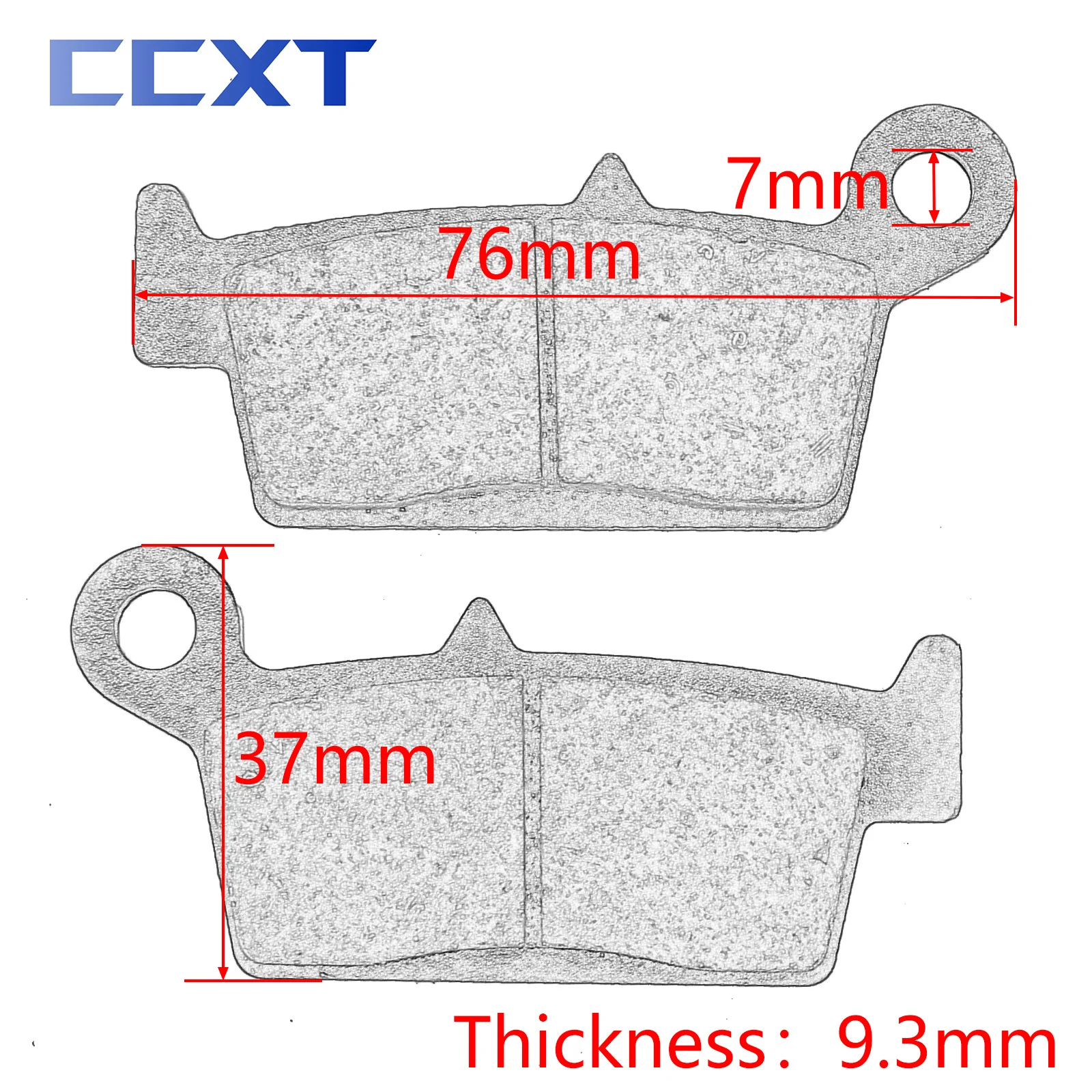 Motorcycle Front & Rear Brake Pads For HONDA Kawasaki Yamaha CR CRF YZ WR YZF KX KLX 125 250 300 400 426 500 600 650 Universal