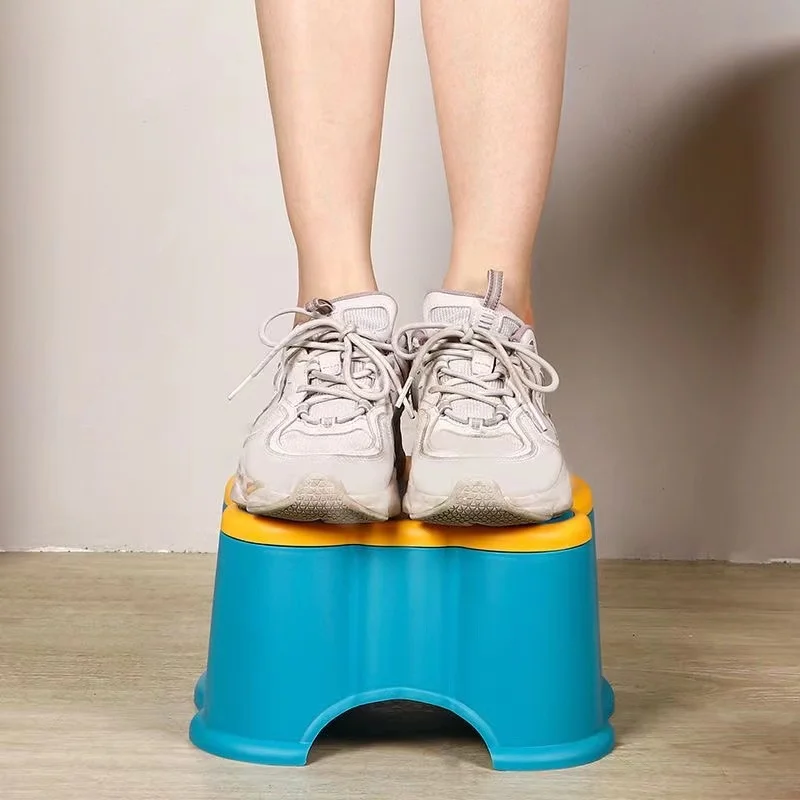 

Plastic low stool home stackable thick low stool sofa