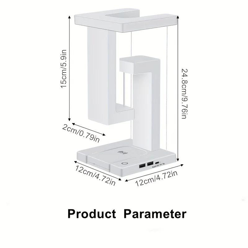 Carregamento sem fio LED Desk Lamp, atualizar sua decoração Home, este inovador