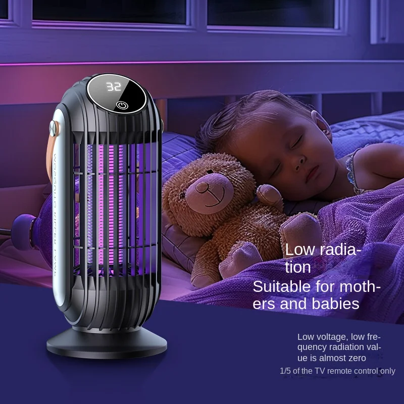 Mosquito Killer Lamp 4000mAh USB Hangable Desktop Night Light Bug Zapper Home Camping Automated System Switch Safety and Health