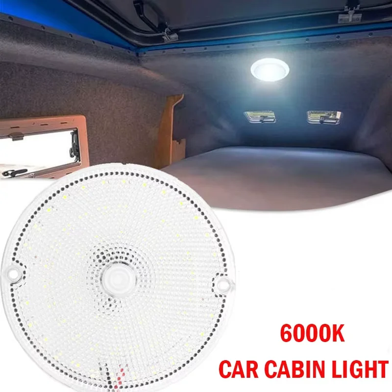 

1PC Vehicle Dome Light 12V-80V LED Car Interior Light For RV Camper Travel Caravan Marine Boat Round Vehicle Ceiling Lamp