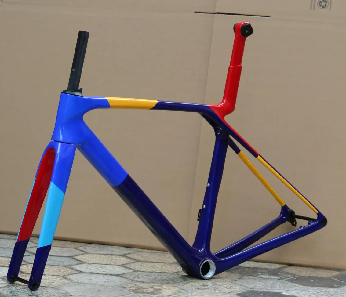 

2025 style top sale disc bike frame gen 8 style disc carbon bike frame+handlebar T1000 frame 50 52 54 56 58cm made in china