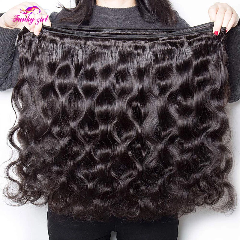 Bundles de vague de corps pour femmes, perruque Remy vierge, double trame, 100% brésilien, extensions de cheveux humains, 24 pouces, 26 pouces, 26 pouces, 1 faisceaux, 3 faisceaux, 4 faisceaux